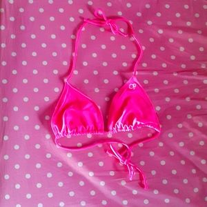 OP Walmart Pink Spaghetti Strap 2010s Bikini Top